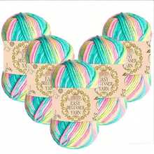 Sợi pha acrylic chuyển màu, sợi móc và đan, thích hợp cho việc tự làm áo len, khăn quàng cổ, mũ và các sản phẩm thủ công DIY khác. - Sợi nhiều màu - Xem 8