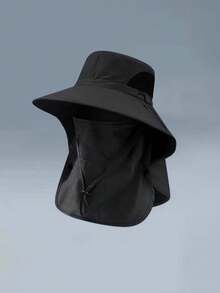 Unisex Wide Brim Bucket Hat With Face & Neck Flap, Breathable Mesh Design, Waterproof Quick-Dry, Adjustable Chin Strap, Suitable For Hiking, Camping, Gardening, Beach, Cycling, Travel And Other Outdoor Activities - A - View 22