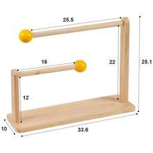 Wooden Headband And Hair Tie Storage Rack, Foldable Girls Hair Accessory Organizer, Multifunctional Storage Shelf For Hair Clips, Necklaces, Bracelets, Watches And Jewelry Display - Yellow Ball Wood Color - View 5