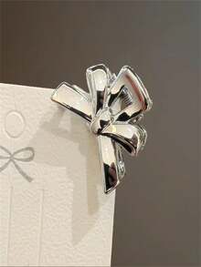 10 chiếc kẹp tóc nhỏ xinh xắn hình nơ bạc, kẹp tóc mái lệch, kẹp tóc mái trán, kẹp tóc tết. - Nhiều màu - Xem 7