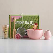 Bộ ấm trà Matcha nung lò Nhật Bản 1 món/7 món, bao gồm bát Matcha, dụng cụ đánh Matcha, tách Matcha, que khuấy, thìa trà, bộ bát trà, dụng cụ pha chế Matcha, dụng cụ làm đồ uống và tráng miệng, hộp quà tặng Nhật Bản, bộ khuấy Matcha Matsushiro, quà tặng cho người yêu thích Matcha. - Nhiều màu - Xem 6