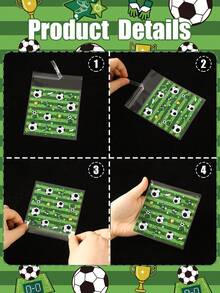 100pcs Football Themed Gift Bags, Self-Sealing Bags Suitable For Birthday Party Favors, Baby Shower Decorations, Gender Reveal Cookies, Football Themed Treats, Baby Shower Decor, Welcome Baby Shower Supplies, Baking Packaging, Football Game Day Decorations, Football Themed Birthday Party Decor, Baby Boy Party Supplies, Football Print Plates For Sports Events, 1st Birthday Gifts - Football - View 11