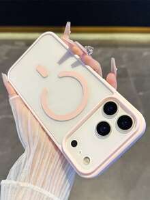 1 chiếc ốp lưng điện thoại từ tính bằng acrylic màu trơn mới, tương thích với Apple 16 Pro Max, 11/12/13/14 Plus, XR/7/8 Plus, 15 Pro Max, 17/17 Ari/17 Pro Max - Hồng - Xem 4