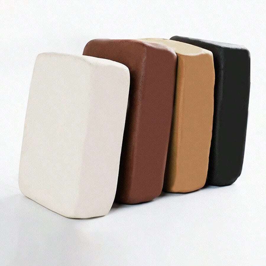 500g Đất sét mềm nặn gốm, đất sét tự làm đồ gốm, đất sét làm đồ thủ công, không cần nung, độ trắng cao. - 500 gram - Xem 1