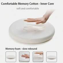 Round Shaped Technology Fabric Cushion, Floor Meditation Cushion, Non-Slip Memory Foam Seat Cushion, Removable And Washable Cushion, Non-Slip Mat, Window Sill Cushion, Dining Chair Pad, Suitable For Restaurant, School, Home Use - Multicolor - View 10
