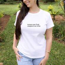 Women's Baby Look Printed T-Shirt Phrases Don't Irritate Me Various Colors 100% Cotton - White - View 2