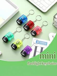 12 chiếc móc khóa đèn pin mini sáng tạo, móc khóa LED nhỏ gọn cầm tay nhiều màu sắc, móc khóa nhựa bền chắc dùng cho cắm trại, tiệc tùng, quà tặng sinh nhật, dụng cụ gián điệp. - đèn pin - Xem 7