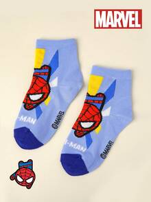 Bộ 1/5/10 đôi tất trẻ em hình Người Nhện và Biệt đội Avengers của Marvel, tất cho bé sơ sinh, tất cho trẻ mới biết đi, tất cổ ngắn cho bé trai, tất hoạt hình cho bé gái. - Nhiều màu - Xem 6