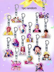 & Sajaboys Anime Acrylic Keychain Charm Double Sided Transparent Bag Pendant For Backpack Phone Car Keys - Multicolor - View 8