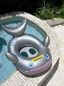 1 chiếc phao ngồi bơi cho trẻ em, phao ngồi nổi dễ thương, phao bơi có tay cầm, phao bơi hình khủng long bơm hơi, phao đeo nách cho trẻ em, thích hợp cho bơi lội mùa hè. - Nhiều màu - Xem 8