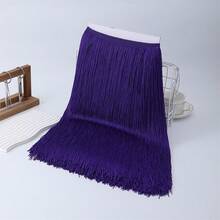 1 Yard 100cm Tassel Lace Trim Fringe Decor For Latin Dance Curtain Sewing Accessory Long Tassel For Sewing - Multicolor - View 8