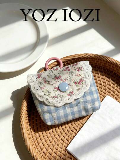 Cute & Sweet Lace Earphone Case, Suitable Compatible With Apple Earphones, Soft Shell Wireless Bluetooth Earphone Floral Pouch, Niche Korean/Japanese Style