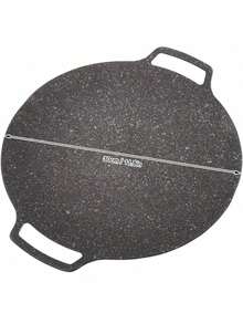 30cm Universal Korean Style Non-Stick Round Grill Pan, Korean BBQ Plate, Home & Outdoor Grill Tray - Round - View 4