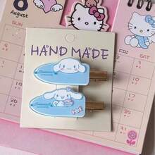 SANRIO 2 chiếc phụ kiện và kẹp tóc hoạt hình Hello Kitty mới, quà tặng Ngày Valentine cho bé gái. Nhiều nhân vật hoạt hình khác nhau, phụ kiện tóc hoạt hình Kuromi Nhật Bản, kẹp tóc bên hông, phụ kiện tóc cho Giáng sinh, tiệc cưới, họa tiết hoạt hình Hello Kitty. Những sản phẩm này cũng thuộc bộ sưu tập phụ kiện tóc dành cho nữ. - kẹp tóc - Xem 7