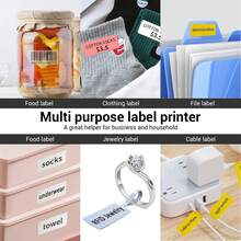 Marklife P50 Mini Portable Label Printer Support 12-50mm Labels Self-Adhesive Thermal Printer Inkless Sticker Adhesive Printing Machine Label Maker Labeller - Multicolor - View 10