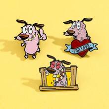 Ghim cài áo hoạt hình anime sáng tạo Warner Bros 1/3 chiếc, huy hiệu kim loại tráng men cá nhân hóa biểu tượng lòng dũng cảm, phụ kiện trang sức, quần áo, ba lô, quà tặng. - Nhiều màu - Xem 10