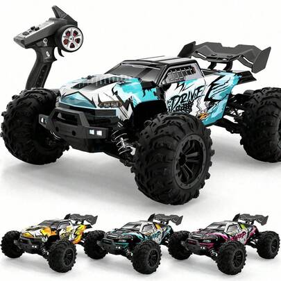 1:16 比例 4WD 遥控特技车带 LED、高速漂移全地形、遥控 4x4 攀爬越野车和圣诞礼物