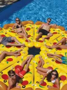 Ins Fashion Pizza Inflatable Float Bed, Swimming Pool Floating Toy, Adult Leisure Floating Raft, Must-Have For Summer Vacation Photo Shoots Prepare - C - View 12