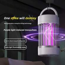 SOKANY USB Mosquito Killer Lamp With UV Light, 360° High-Voltage Shock, Hanging And Portable, 2 Modes (Trap And Night Light). Ideal For Bedroom, Dorm, And Outdoor Camping. Summer Essential Mosquito Killer, Chemical-Free Protection. - Multicolor - View 5