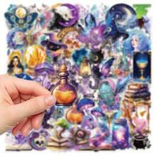 50pcs Mysterious Magic Planet Stickers For Notebook, Phone Case, Tablet, Guitar, Skateboard, Water Bottle, Decorative Sticker - Multicolor - View 7