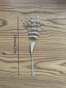 12 pezzi di perle bianche, adatte per realizzare corone, decorazioni per matrimoni e feste, ghirlande di perle bianche, bouquet da sposa, decorazioni da tavolo - fatte a mano, utilizzabili per bouquet di perle da sposa e decorazioni fai-da-te per feste - Multicolore - Visualizzare 10