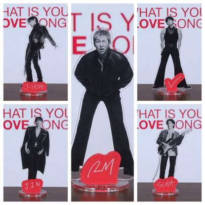 Standee, Standee thần tượng Kpop, Hàng hóa dành cho fan Kpop, Standee RM, J-HOPE, JIN, JIMIN, Standee acrylic phẳng, Vật trang trí, Trang trí bàn làm việc, Trang trí xe hơi, Quà Giáng sinh, Quà sinh nhật
