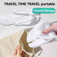 Foldable Lightweight Slip-On Sandals, Suitable For Summer Home, Beach, Travel, Office, Unisex - White (flip-flops) - View 5