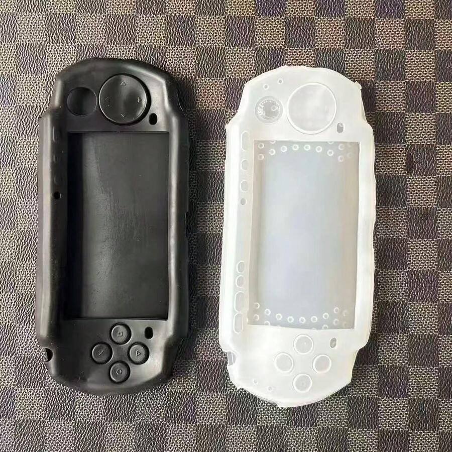 Suitable For PSP3000 Console Protective Case - PSP2000 Soft Silicone Case. Thick Protective Case Available In Black And White. Perfect Design For Effective Protection Of The Console. Ideal Gift For Holidays Or Birthdays. - View 1