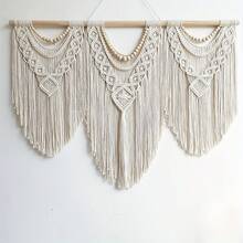 1pc Large Macrame Wall Hanging Boho Tapestry - Bohemian Handmade Tapestry Home Decoration For Bedroom Living Room Wedding Party, 43"X32 - Nhiều màu - Xem 10