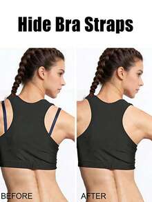 4/8/12/16/20pcs 4-Color Dragonfly Shaped Bra Strap Clips, Invisible Bra Strap Buckle Accessories For Lift And Support - Multicolor - View 2