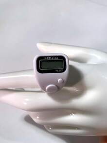 Modern Plastic Finger Ring Tally Counter With Card, Unlimited Version Electronic Handheld Clicker, Battery Powered Digital Display Screen, For Warehouse Inventory, Math, Counting - Multicolor - View 15