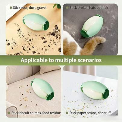4pcs Reusable Lint Roller, Strong Fabric Fuzz Remover, Pet Hair Cleaner, Portable Dust Cleaner