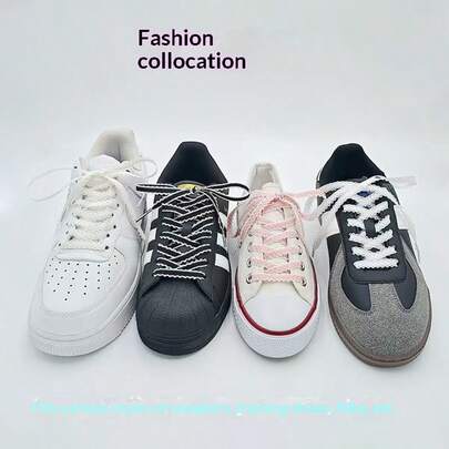 9mm Silver Metallic Floral Shoelaces, Self-Shiny Elegant Vibe, Suitable For Sneakers, Canvas Shoes, Soft & Durable, Won't Easily Loosen, Create Refreshing Girl-Next-Door Look, Daily Wear Shoe Accessory, Instantly Upgrade Shoe Style