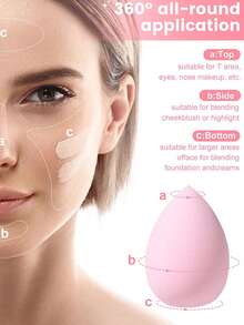 Bộ dụng cụ trang điểm 31 món bao gồm: Bộ 20 cọ trang điểm + 1 túi đựng mỹ phẩm và đồ dùng cá nhân đa năng có khóa kéo chống thấm nước + 2 bông phấn tròn + 3 bông phấn dạng cushion mini + 3 mút trang điểm + 2 bông phấn tam giác, tất cả trong một & thân thiện với người mới bắt đầu | Sẵn sàng mang theo du lịch & thích hợp làm quà tặng | Hoàn hảo cho người mới bắt đầu/phụ nữ. - Hồng - Xem 8