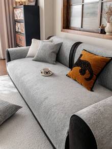 1 vỏ đệm sofa dùng được cả bốn mùa, kiểu dáng hiện đại tối giản, chống trượt, chống bụi và có thể giặt được, màu xám tươi mát và thời trang, mềm mại và không phai màu, thân thiện với thú cưng, phù hợp với sofa hình chữ L và sofa 1/2/3/4 chỗ ngồi. - Xám - Xem 5