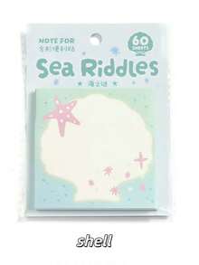 Notas adhesivas - Tema de pueblo soñador con estrellas y lazos, bloc de notas para scrapbooking y toma de notas - Unitalla - Ver 12