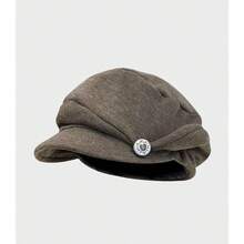 Women Beret Hats - Brown - View 7