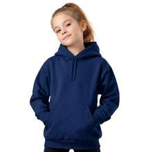 Set Of 3 Girls' Fleece-Lined Comfortable Hoodies - Đen, be và xanh hải quân - Xem 7