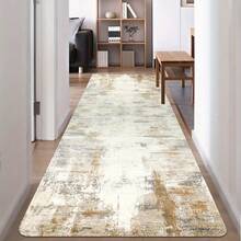 1pc Hallway Runner Rug Non Slip Carpet Runners 80x300cm Modern Abstract Hall Runner Carpet Runner Washable Kitchen Rugs For Hallway Entryway Kitchen Bedroom - Beige - View 8