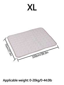 1pc Multi-Purpose Cooling Mat, Breathable & Washable Thin Pet Pad Suitable For Small/Medium/Large Cats & Dogs In Summer (Important Note: This Is A Thin Mat, Not A Thick Ice-Like Material) - Light Grey - View 14