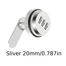 1 Set Drawer Combination Lock, Cam Lock, Password Coded Drawer Lock, Cabinet Lock, Furniture Lock, Password Mailbox Lock, Password Combination Lock, Drawer Password Lock, Mailbox Drawer Password Lock - CC - View 15