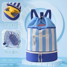 Kids Cartoon Swim Backpack With Wet Dry Compartment, Waterproof Portable Beach Bag For Boys Girls, Lightweight Pool & Vacation Storage Bag - Nhiều màu - Xem 11