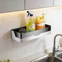 #Storage Miracle# 5-Star Hotel Same Style Bathroom Storage Rack, Vanity Organizer Shelf For Bathroom, Toilet, Washroom, Wall-Mounted Caddy, Suitable For Various Occasions, Helpful Home Storage Assistant - Multicolor - View 3