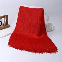 1 Yard 100cm Tassel Lace Trim Fringe Decor For Latin Dance Curtain Sewing Accessory Long Tassel For Sewing - Multicolor - View 20