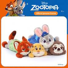 Disney 朱迪·霍普斯和尼克·王尔德《疯狂动物城》毛绒玩具，儿童毛绒玩具，铅笔盒，生日礼物，情人节礼物，纪念品，派对礼品，办公用品铅笔袋 - 彩色 - 查看 4