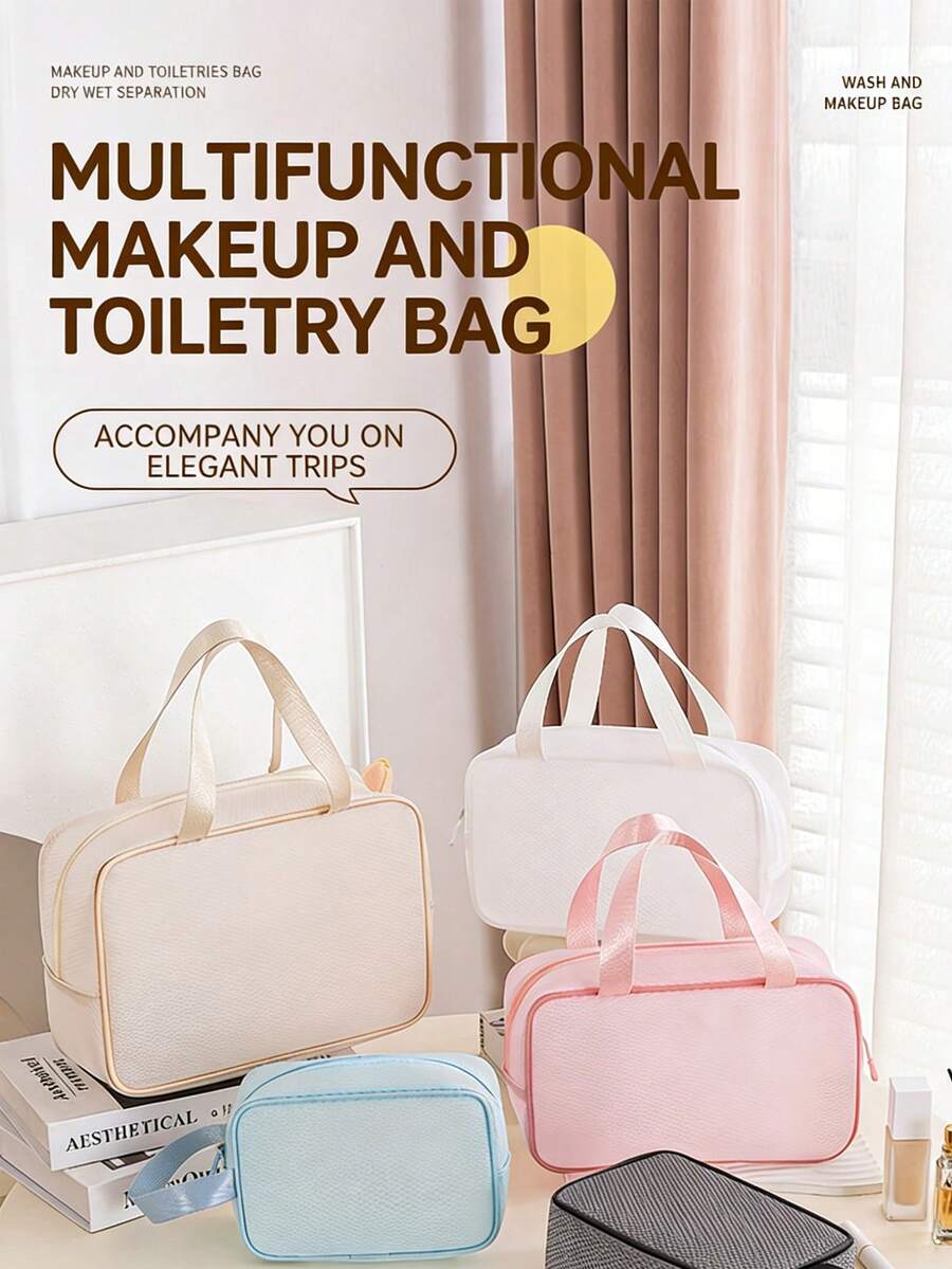 Large Capacity Travel Cosmetic Bag Waterproof Toiletry Bag Multifunction Makeup Organizer Bag For Women - Multicolor - View 1