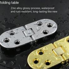 2pcs Foldable Table Hinges, Self-Supporting Folding Table Cabinet Door Hinges, Embedded Hinges For Kitchen Furniture Accessories - Multicolor - View 6