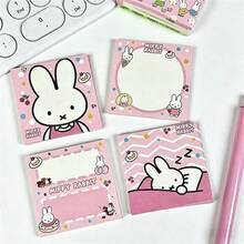 MIFFY 一套米菲卡通兔子便签纸，可爱兔子图案，款式多样，自粘式设计，时尚文具，适用于记笔记、剪贴簿、日记，是送给米菲爱好者和青少年的理想礼物。 - 彩色 - 查看 13