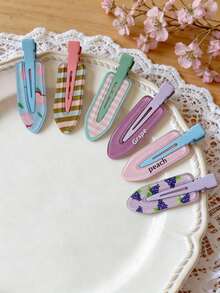 4pcs Set Non-Deformable Hair Clips, High Quality Seamless Alligator Clips Suitable For Hairstyling, Makeup, Salon, DIY - Partition, Wave, Bangs, Gift Set (White/Gold/Brown), Hair Slide, Hair Barrettes, Hair Accessories For Women, Head Accessories - Multi-color #brown and White - View 23