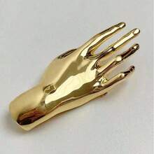 1 New Fashionable Design Three-Dimensional Palm Brooch Elegant Light Luxury High-End Accessory - Palm - View 3
